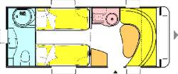 Grundriss Caravelair OSIRIS 532