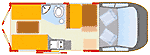 Trigano EuroCamp 1 Grundriss